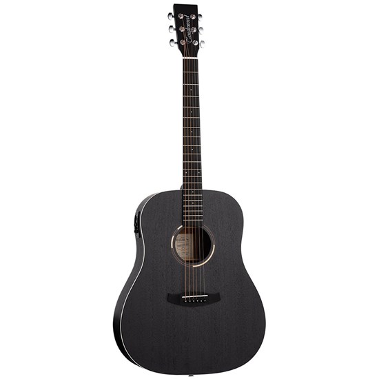 Tanglewood TWBBSDE Blackbird Slope Shoulder Acoustic Guitar w/ Pickup (Smokestack Satin)