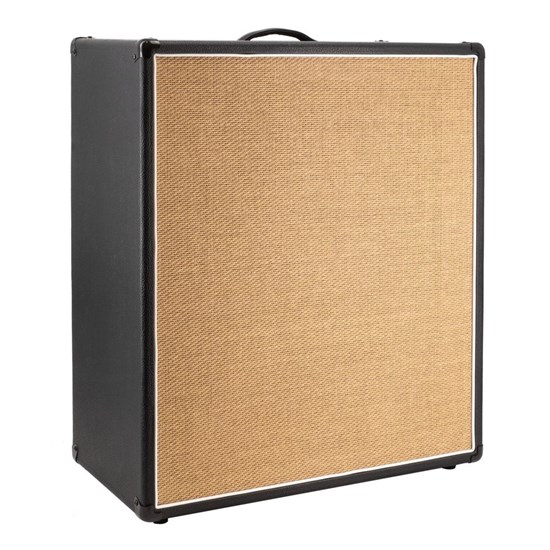 VHT DSeries Vertical 2x12 Inch Guitar Amplifier Speaker Cabinet Black and Beige