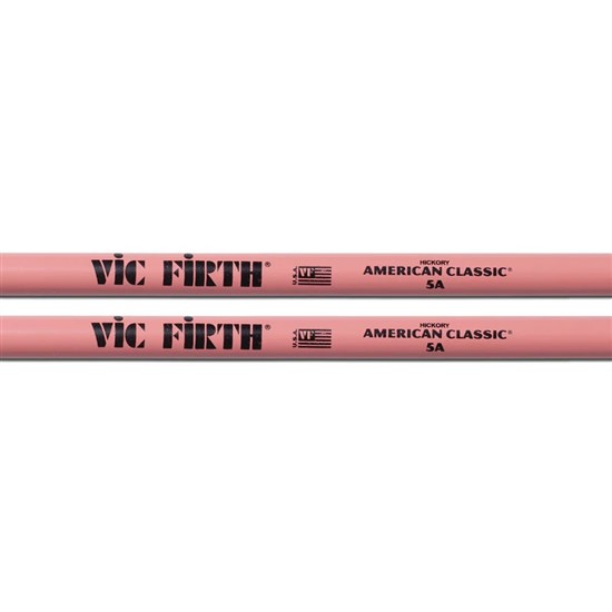 Vic Firth American Classic Wood Tip 5A Drumsticks (Pink)