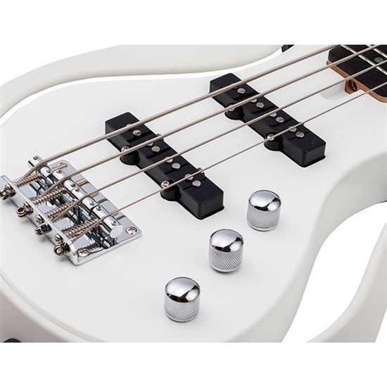 Vox VSB-2S Starstream Bass Guitar w/ Gig Bag (White)