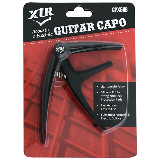 XTR Trigger Style Acoustic Guitar Capo (Black)