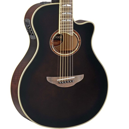 Yamaha APX1000 Acoustic/Electric w/ Solid Top & Cutaway (Mocha Black)