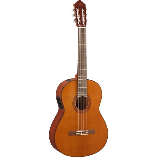 Yamaha CGX122MC Classical Guitar w/ pickup & Solid Cedar Top (Natural Matte Finish)