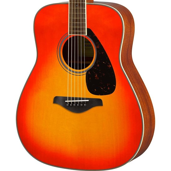 Yamaha FG820 Acoustic Dreadnought Solid Spruce Top (Autumn Burst)