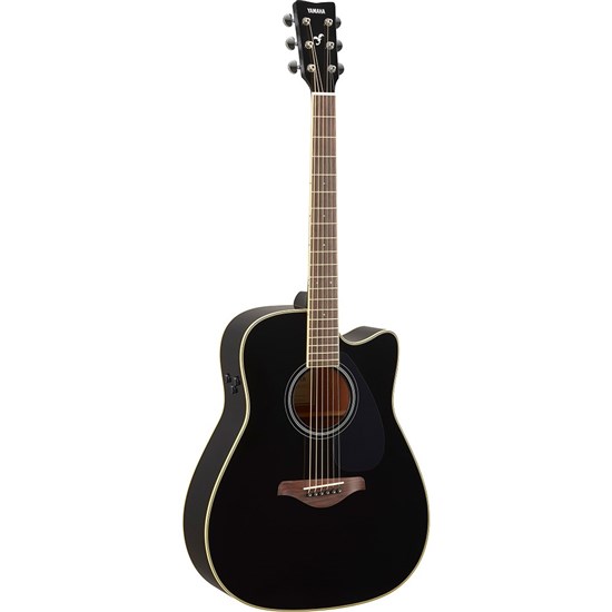 Yamaha FGC-TA TransAcoustic Electric Guitar w/ Cutaway (Black)