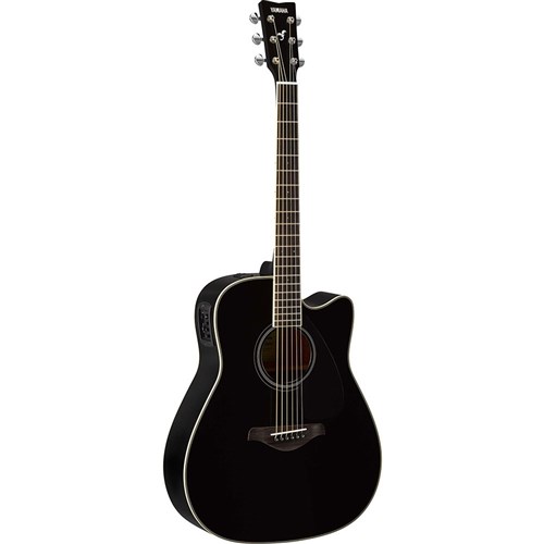 Yamaha FGX820C Electric-Acoustic Dreadnought w/Cutaway (Black)