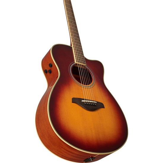 Yamaha FSC-TA Concert Body TransAcoustic Electric Guitar w/ Cutaway (Brown Sunburst)