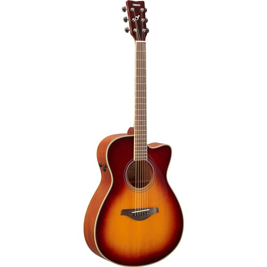 Yamaha FSC-TA Concert Body TransAcoustic Electric Guitar w/ Cutaway (Brown Sunburst)