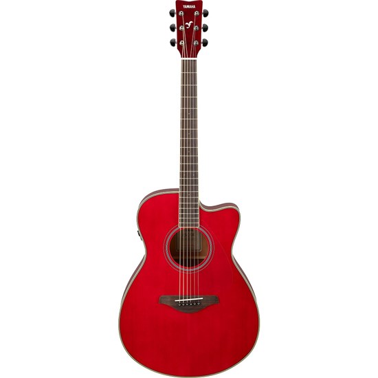 Yamaha FSC-TA Concert Body TransAcoustic Electric Guitar w/ Cutaway (Ruby Red)