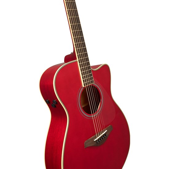 Yamaha FSC-TA Concert Body TransAcoustic Electric Guitar w/ Cutaway (Ruby Red)