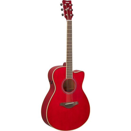 Yamaha FSC-TA Concert Body TransAcoustic Electric Guitar w/ Cutaway (Ruby Red)