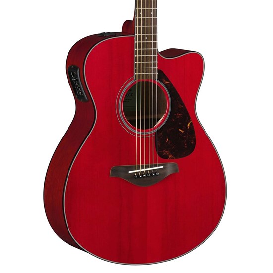 Yamaha FSX800C Small Body Acoustic Electric Guitar (Ruby Red)