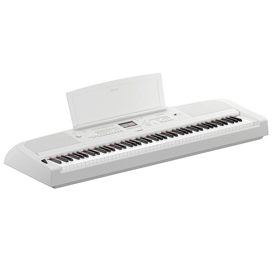 Yamaha DGX-670 Portable Grand Piano w/ LP1 Three Pedal Unit & L300W Stand (White)