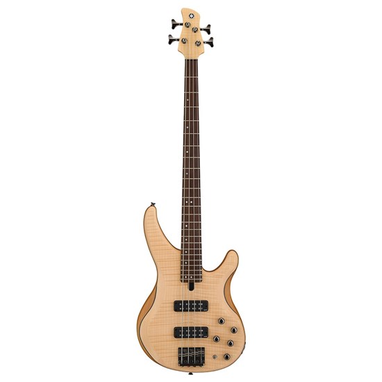 Yamaha TRBX604 TRBX Series Flamed Maple Bass Guitar (Natural Satin)