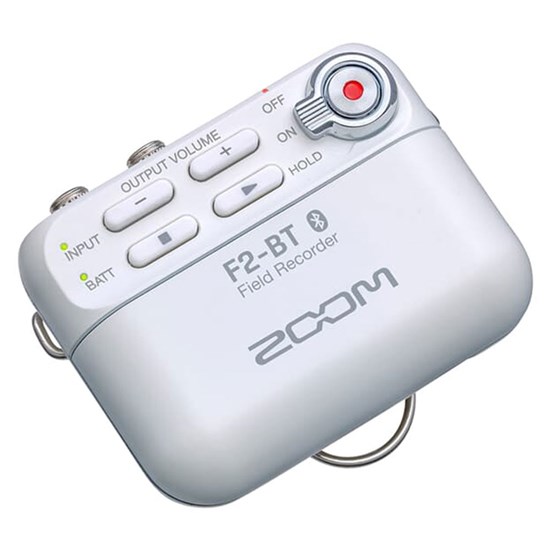 Zoom F2-BT Field Recorder w/ Bluetooth & LMF-2 Lavalier Mic (White)