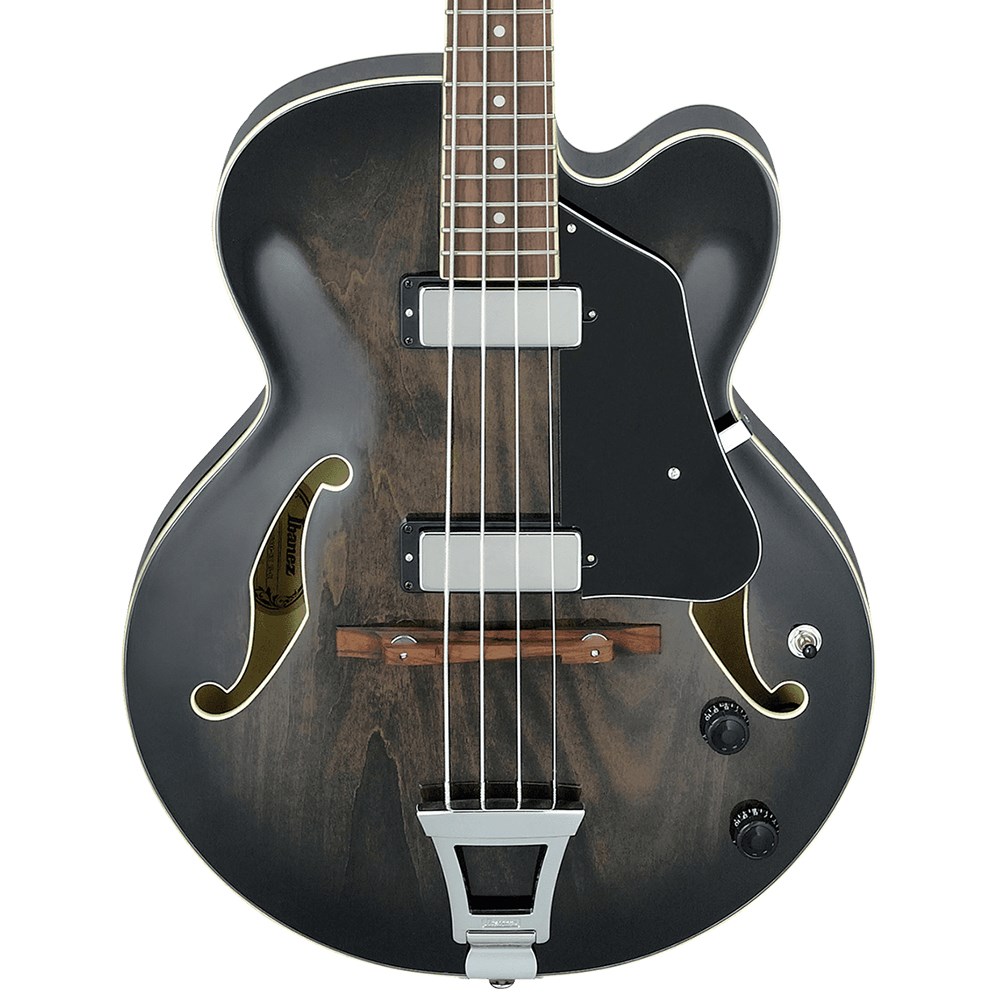 Ibanez Afb200 Artcore Hollowbody Electric Bass Transparent Black